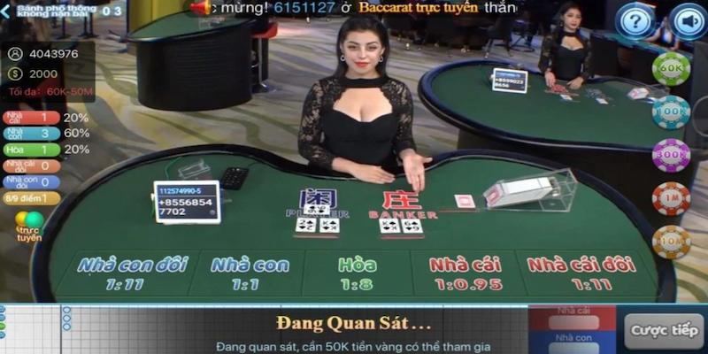 Tải game Baccarat để trải nghiệm trò chơi thú vị